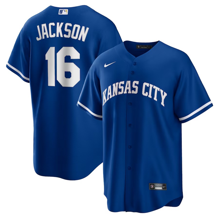 Men's Kansas City Royals Bo Jackson Nike Royal Alternate Cooperstown Collection Replica Player Jersey - Jersey