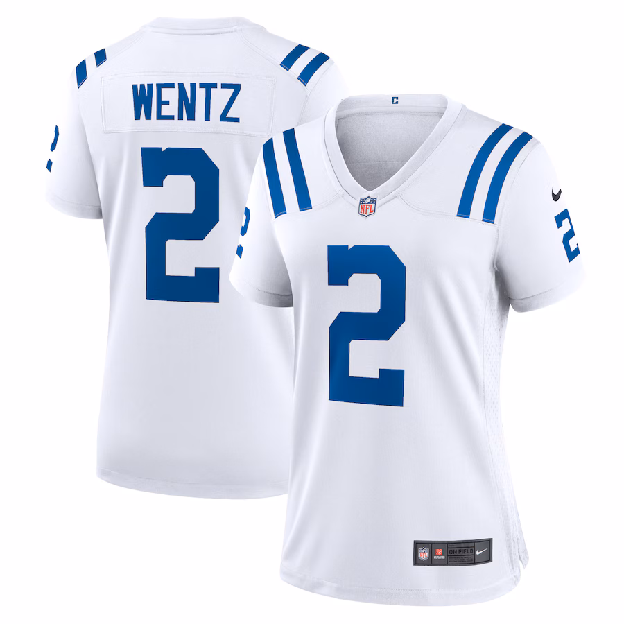 Women's Indianapolis Colts Carson Wentz Nike White Game Jersey - Jersey