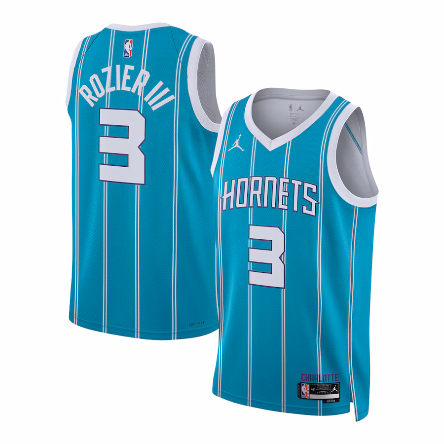Unisex Charlotte Hornets Terry Rozier Jordan Brand Teal Swingman Jersey - Icon Edition - Jersey