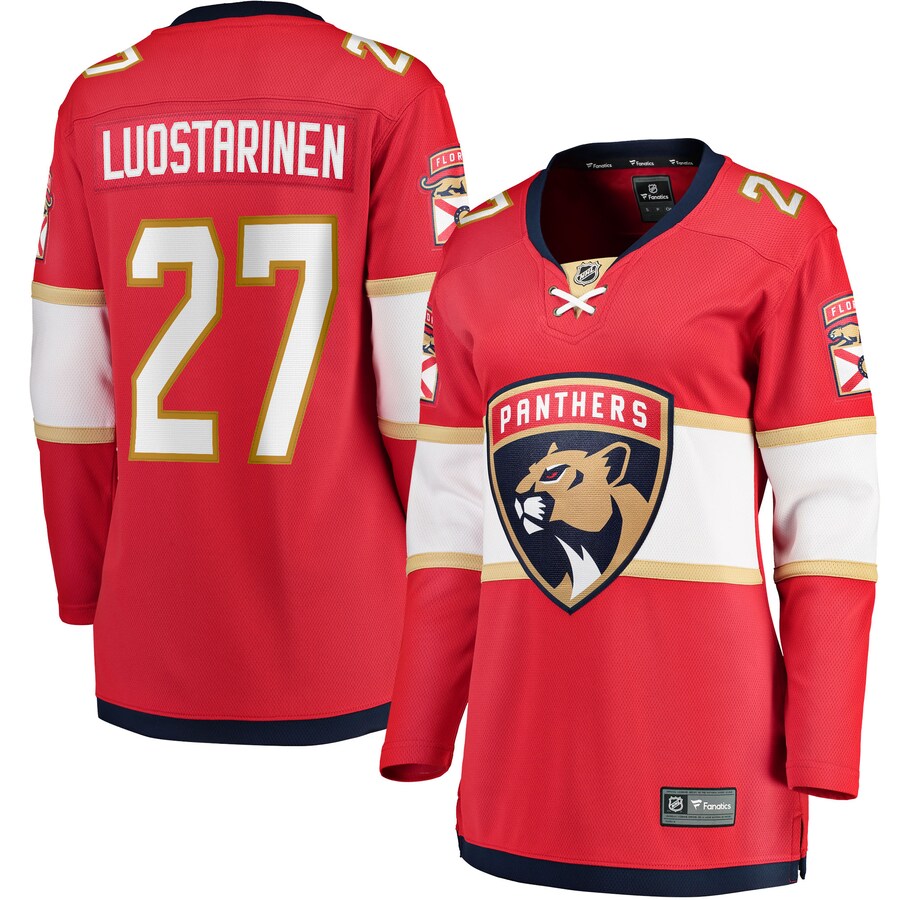Women's Florida Panthers Eetu Luostarinen Fanatics Branded Red Home Breakaway Player Jersey - Jersey