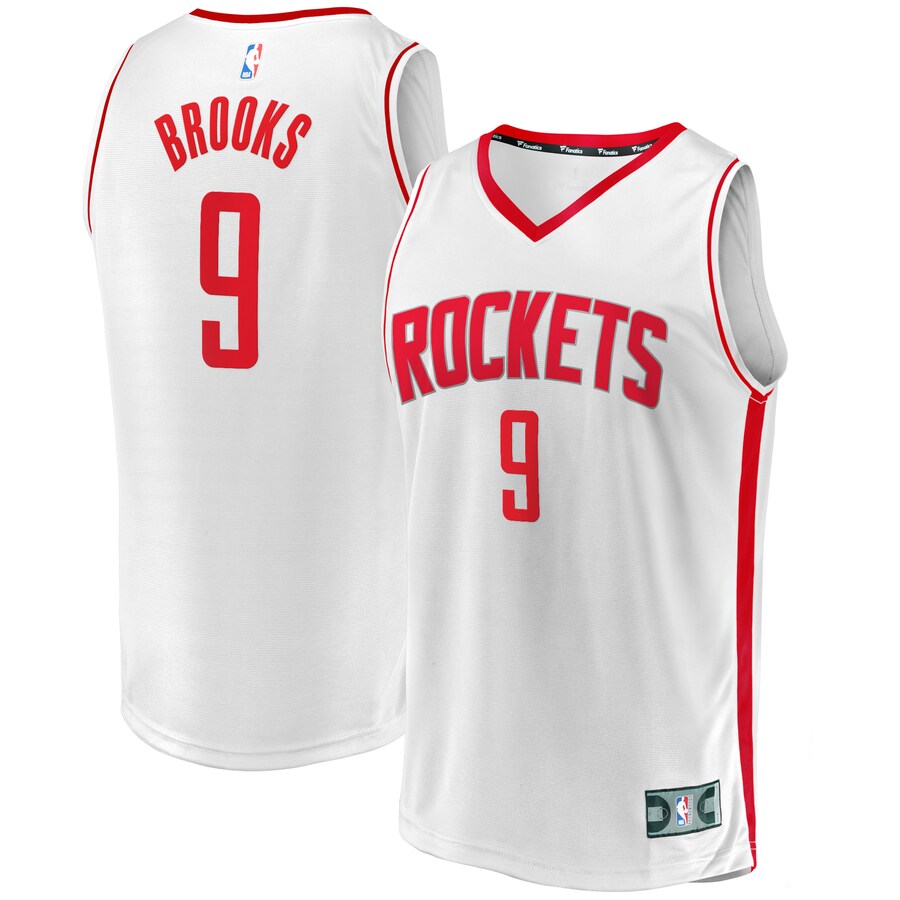 Men's Houston Rockets Dillon Brooks Fanatics White Fast Break Replica Player Jersey - Association Edition - Jersey