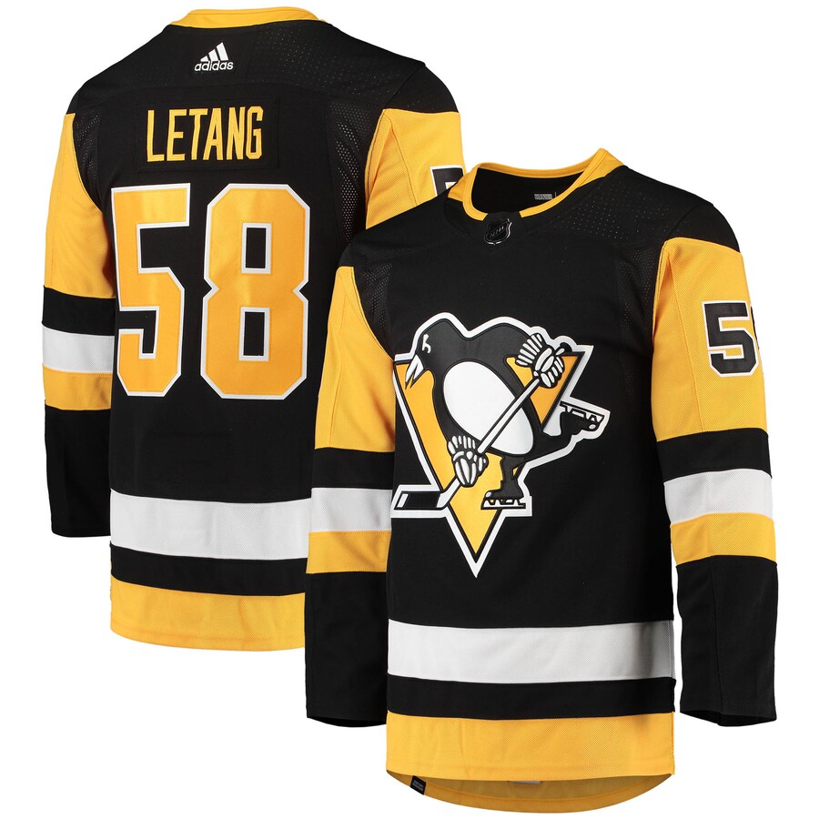 Men's Pittsburgh Penguins Kris Letang adidas Black Home Primegreen Authentic Pro Player Jersey - Jersey