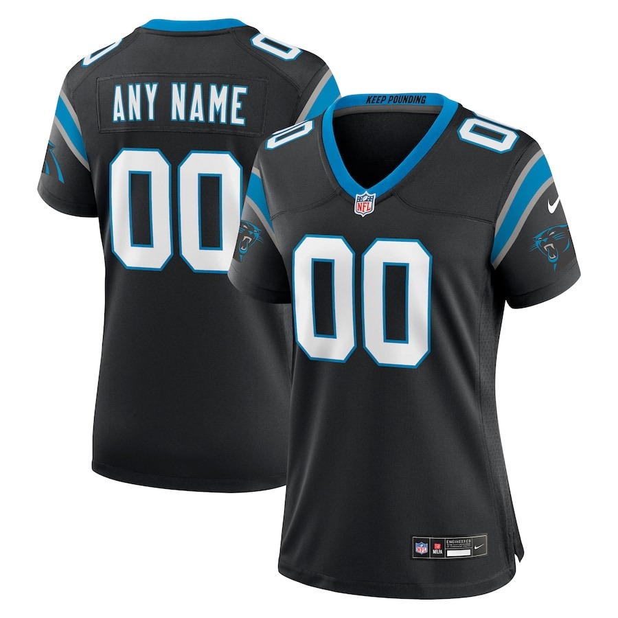 Women's Carolina Panthers Nike Black Custom Game Jersey - Jersey