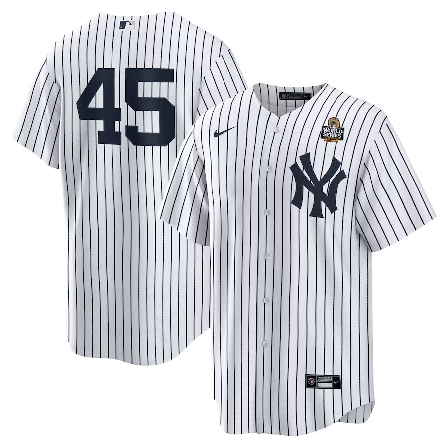 Men's New York Yankees Gerrit Cole Nike White 2024 World Series Home Replica Player Jersey - Jersey