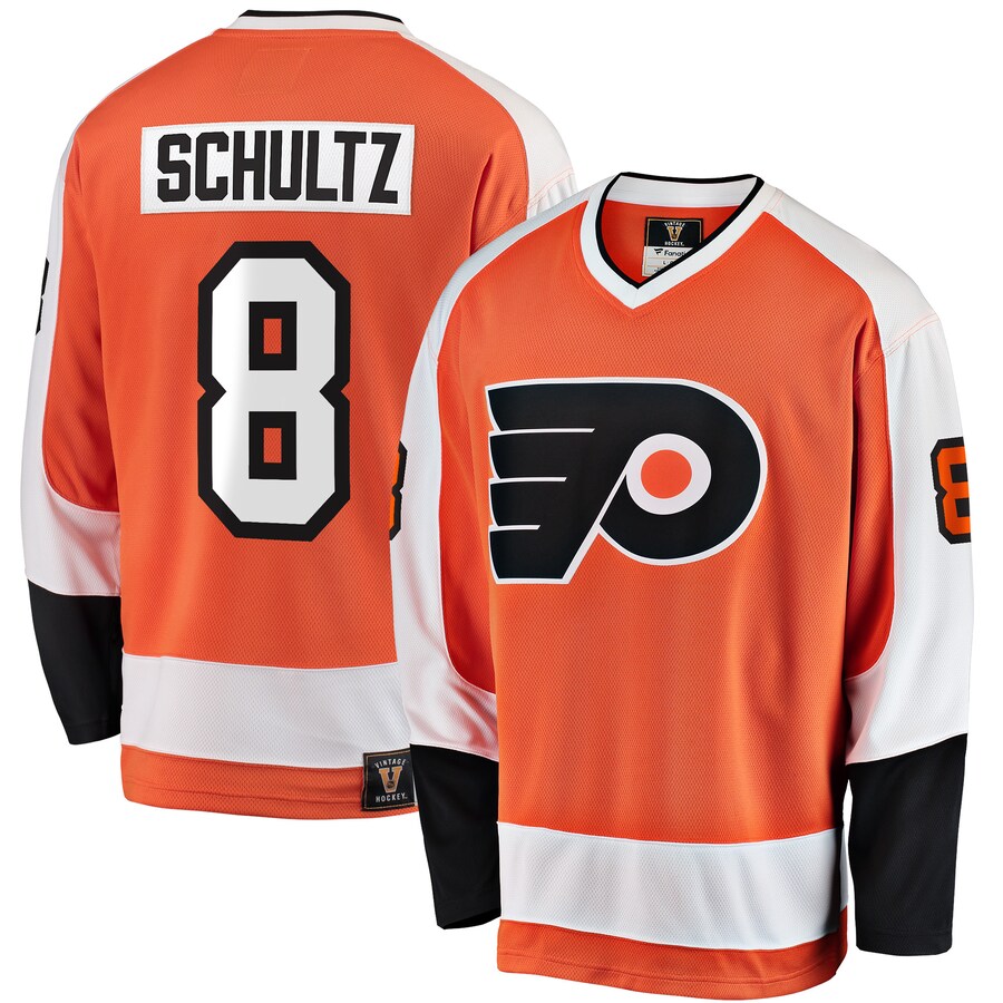 Men's Philadelphia Flyers Dave Schultz Fanatics Branded Orange Premier Breakaway Retired Player Jersey - Jersey