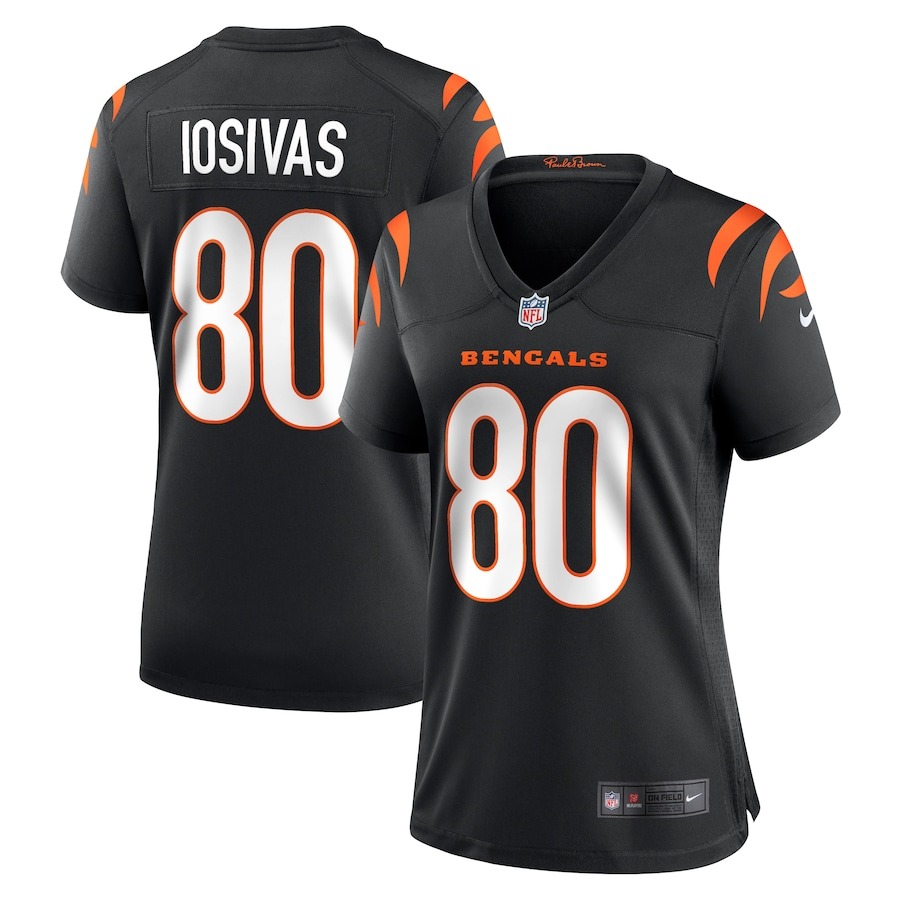 Women's Cincinnati Bengals Andrei Iosivas Nike  Black Team Game Jersey - Jersey