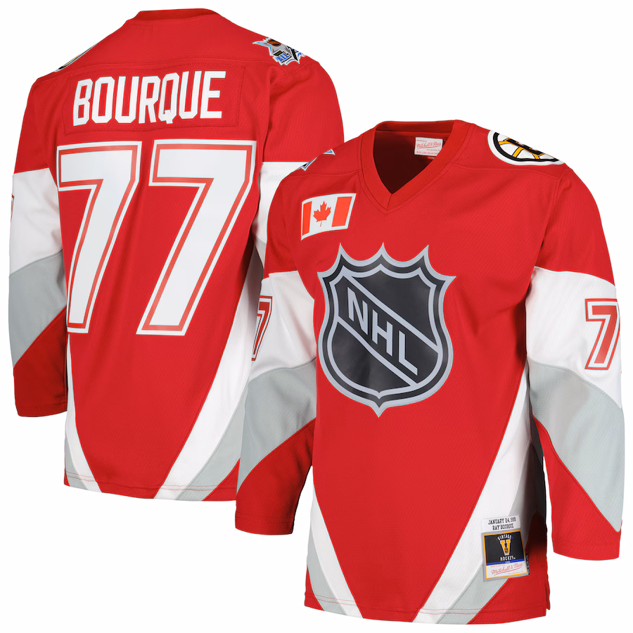 Men's Ray Bourque Mitchell & Ness Scarlet 1999 NHL All-Star Game Blue Line Player Jersey - Jersey