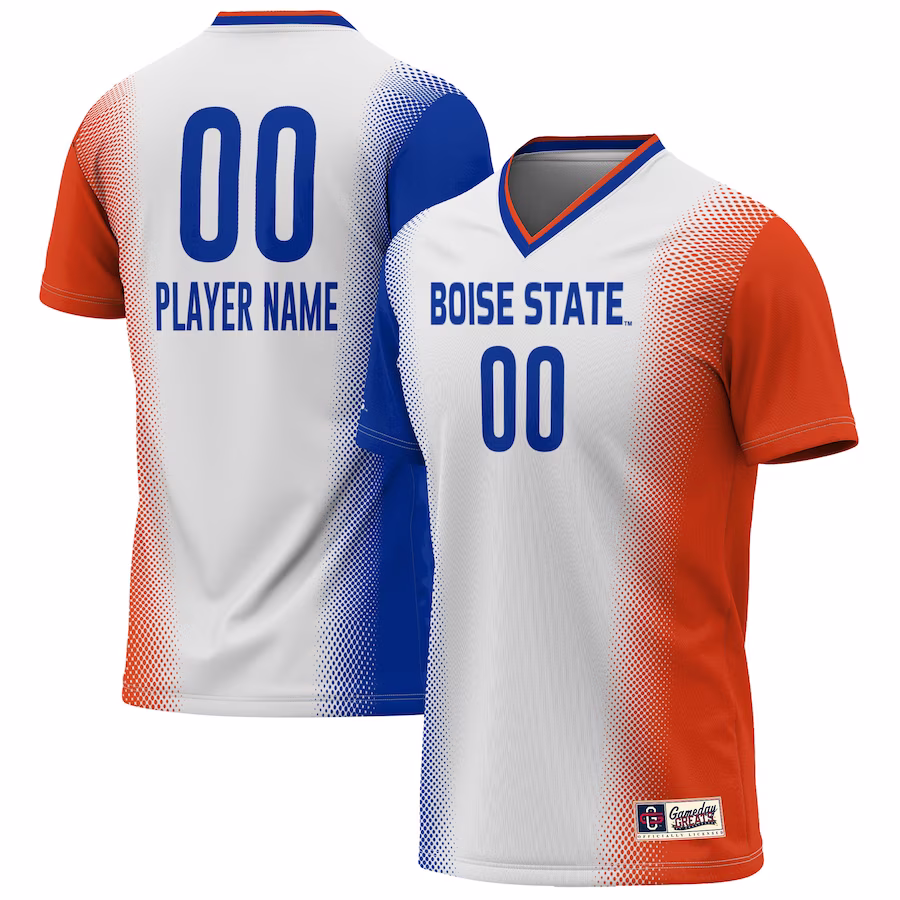 Boise State Broncos GameDay Greats Unisex Pick-A-Player NIL Lightweight Soccer Jersey - White - Jersey