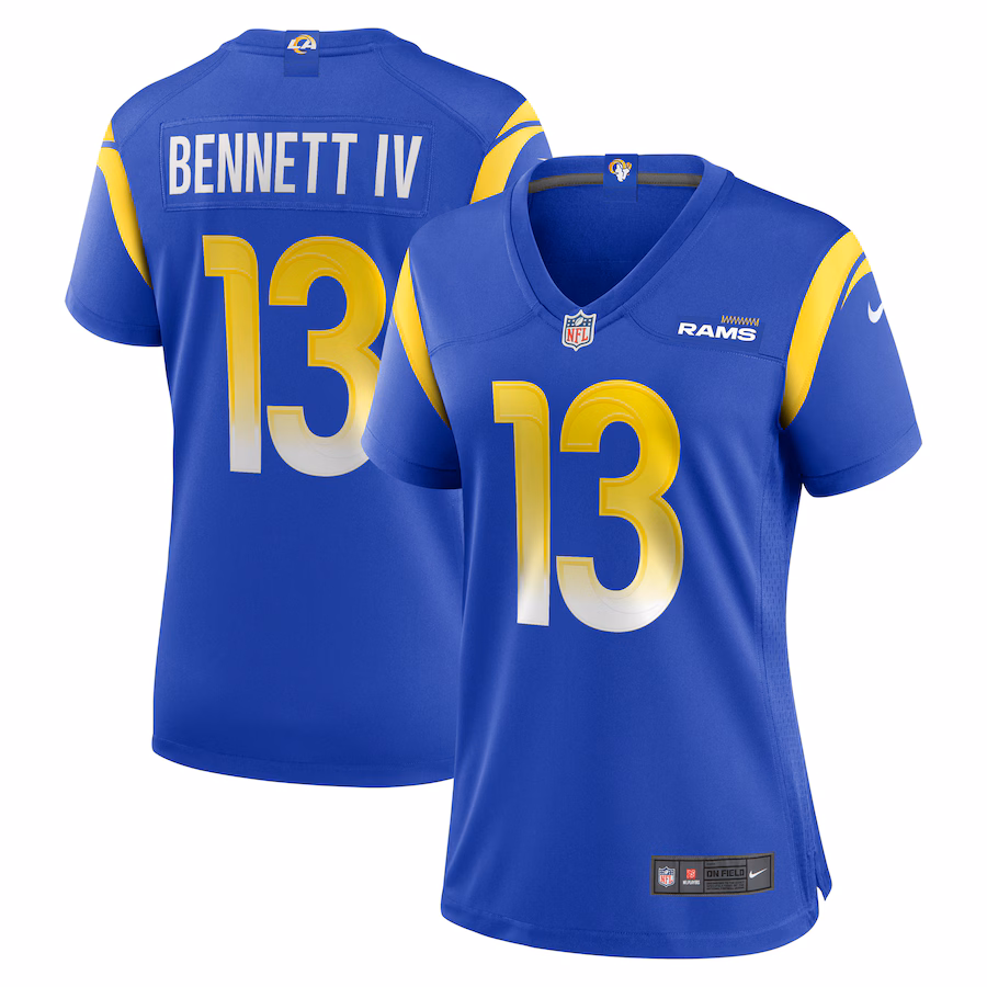 Women's Los Angeles Rams Stetson Bennett Nike Royal Team Game Jersey - Jersey