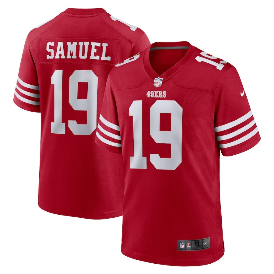 Women's San Francisco 49ers Deebo Samuel Nike Scarlet Team Game Jersey - Jersey