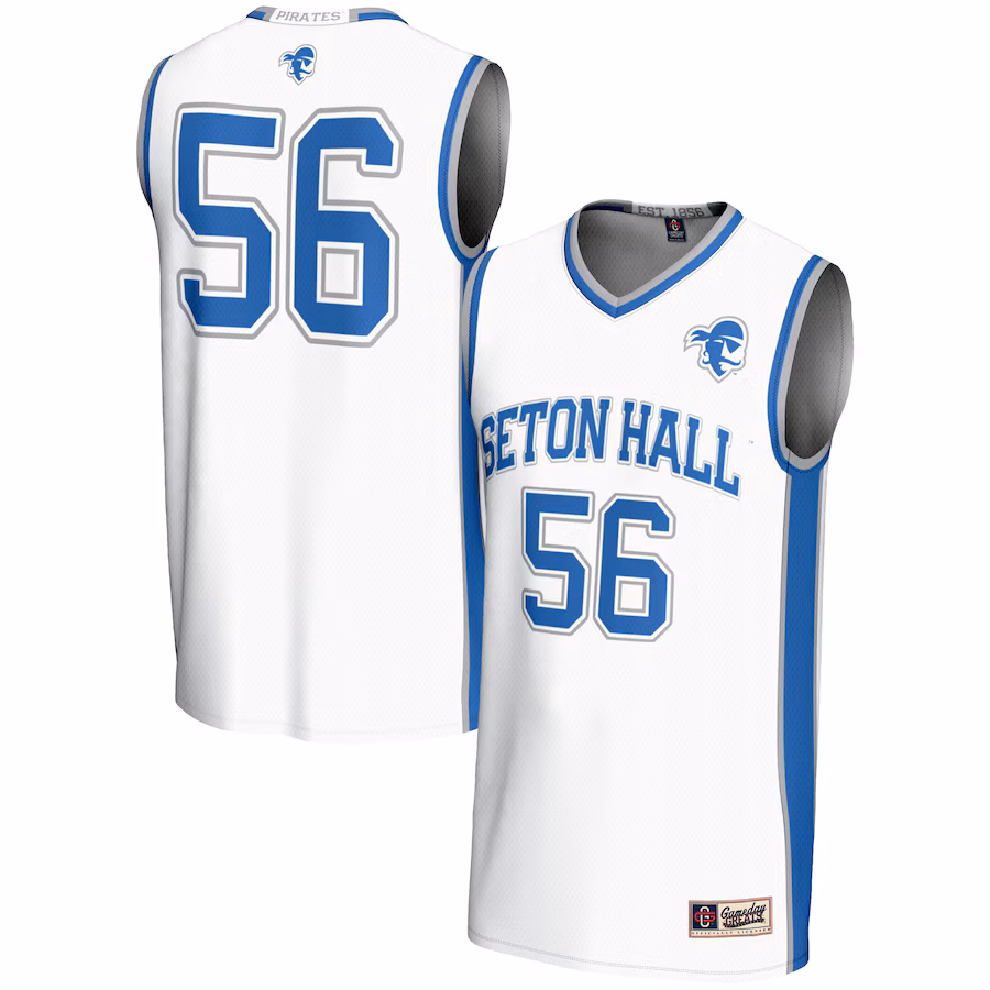 Youth GameDay Greats #56 White Seton Hall Pirates Lightweight Basketball Jersey - Jersey