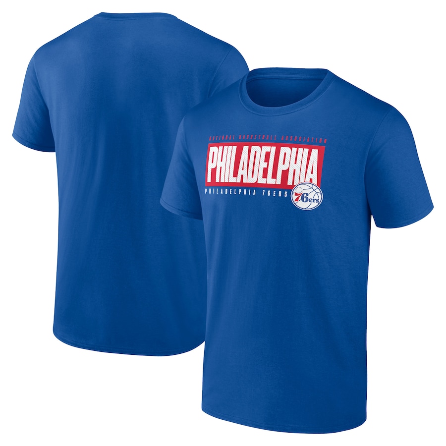 Men's Philadelphia 76ers Fanatics Royal Box Out T-Shirt - Jersey