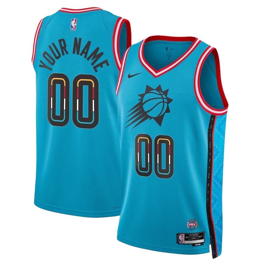 Unisex Phoenix Suns Nike Turquoise 2022/23 Swingman Custom Jersey - City Edition - Jersey