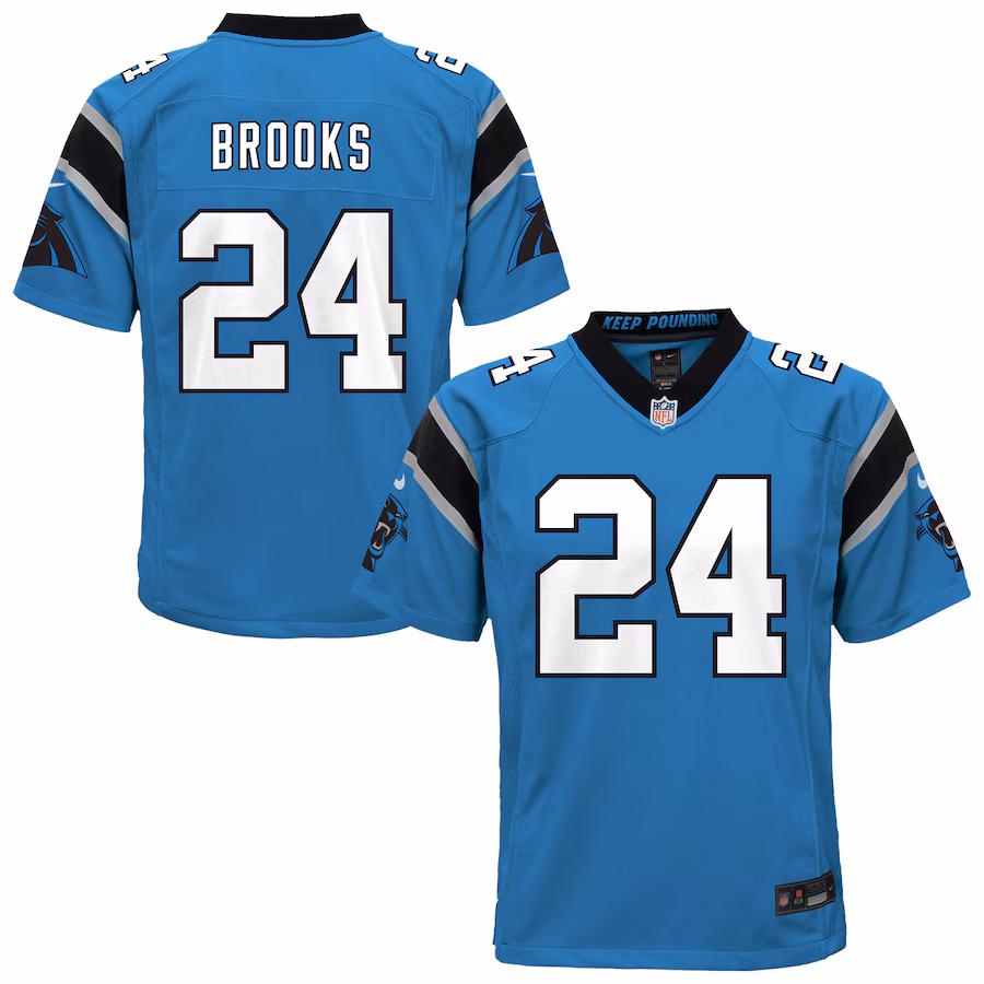Youth Carolina Panthers Jonathon Brooks Nike Blue Alternate Game Jersey - Jersey