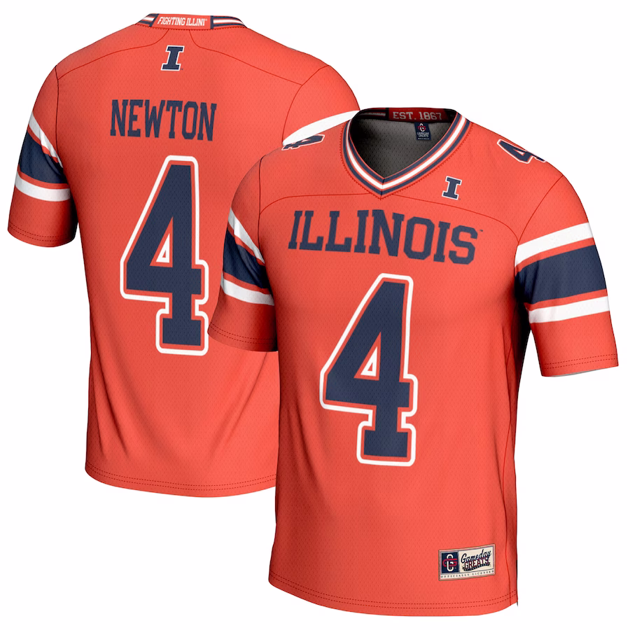 Jer'Zhan Newton Illinois Fighting Illini GameDay Greats Youth NIL Player Football Jersey - Orange - Jersey