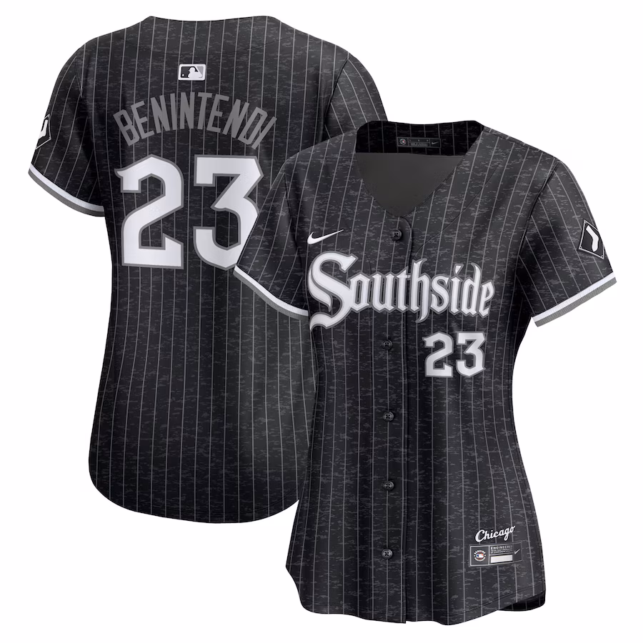 Women's Chicago White Sox Andrew Benintendi Nike Black 2025 City Connect Limited Jersey - Jersey