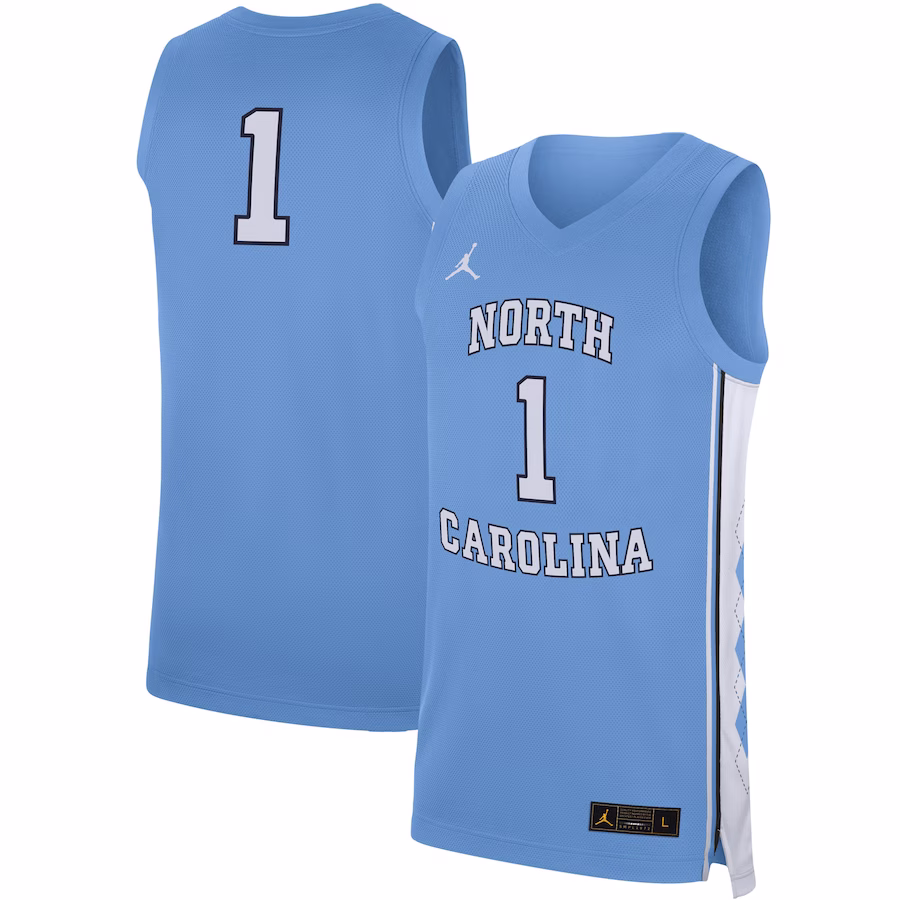 North Carolina Tar Heels Jordan Brand Replica Jersey - Carolina Blue - Jersey