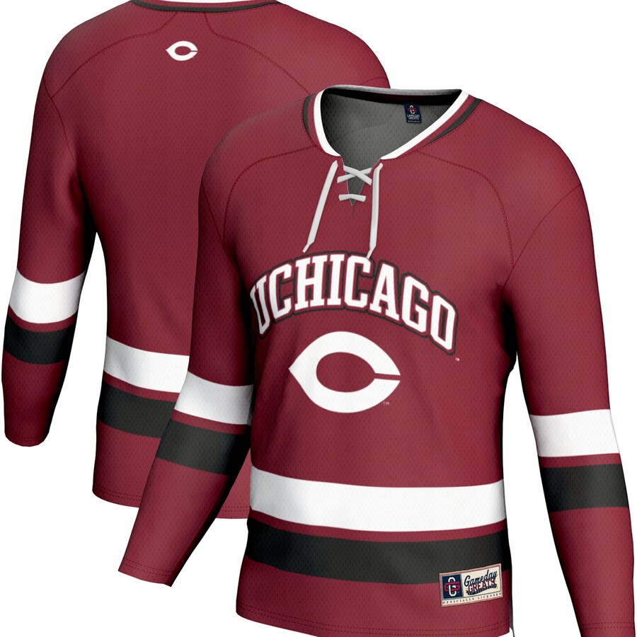 Men's GameDay Greats Maroon UChicago Maroons Spirit Hockey Jersey - Jersey