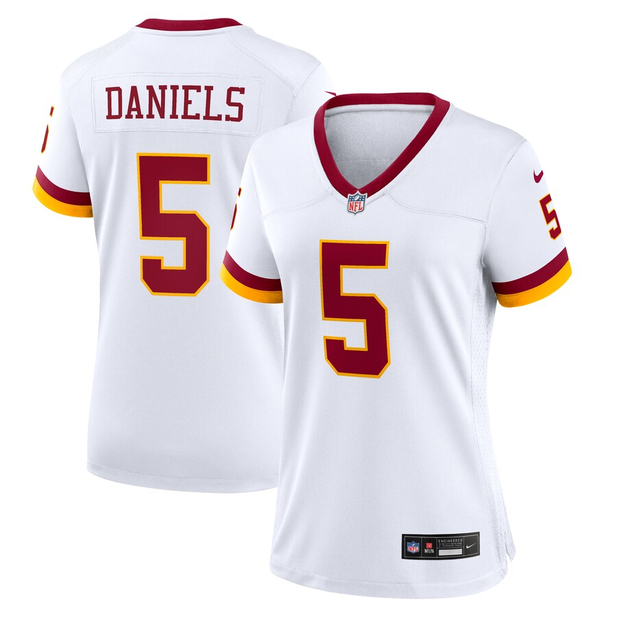 Women's Washington Commanders Jayden Daniels Nike White Game Super Bowl Era Jersey - Jersey