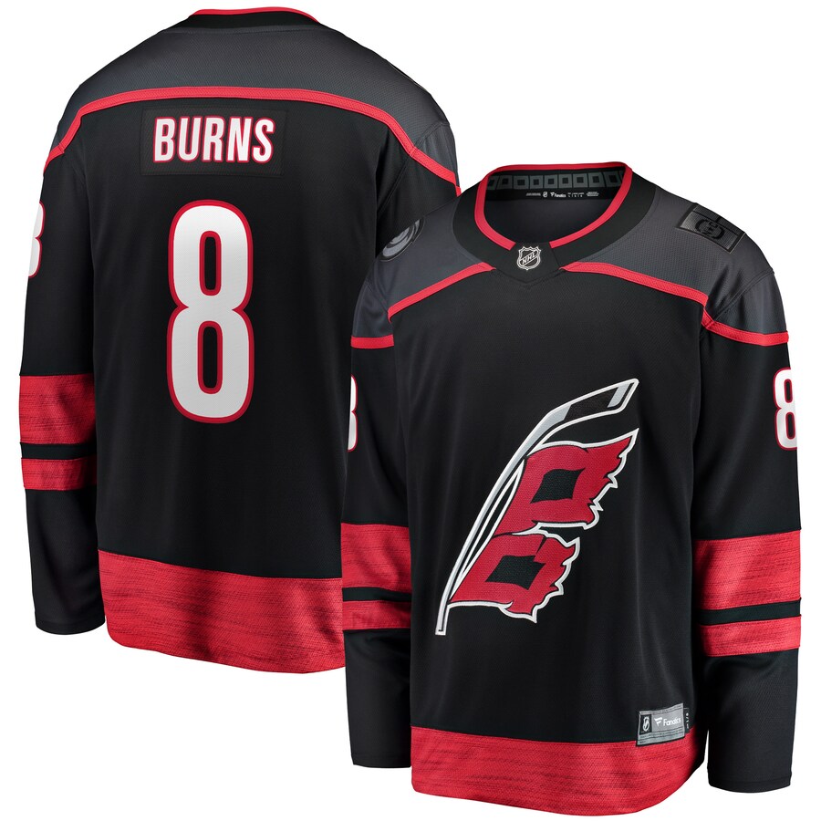 Men's Carolina Hurricanes Brent Burns Fanatics Branded Black Home Breakaway Player Jersey - Jersey
