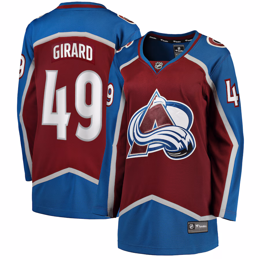 Women's Colorado Avalanche Samuel Girard Fanatics Burgundy Home Breakaway Player Jersey - Jersey