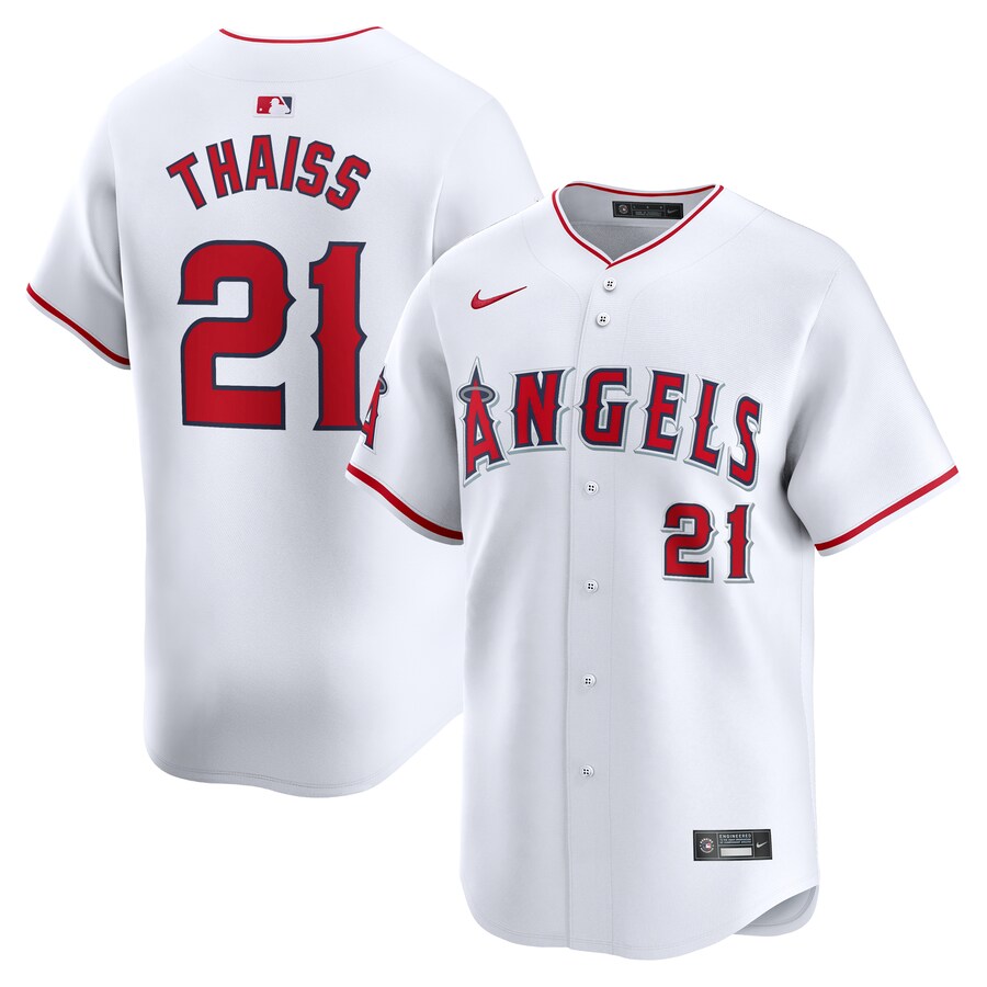 Men's Los Angeles Angels Matt Thaiss Nike White Home Limited Player Jersey - Jersey
