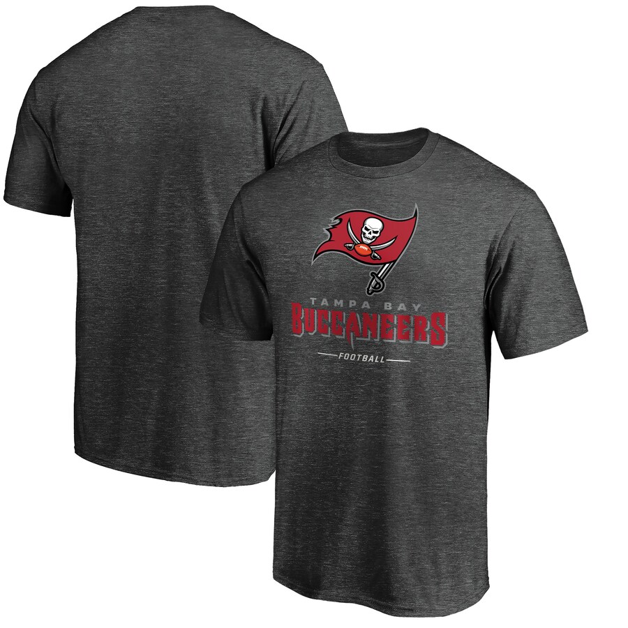 Men's Tampa Bay Buccaneers Charcoal Team Lockup T-Shirt - Jersey
