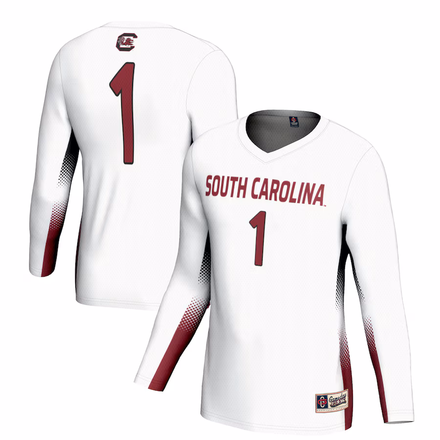 Unisex GameDay Greats #1 White South Carolina Gamecocks Lightweight Volleyball Jersey - Jersey
