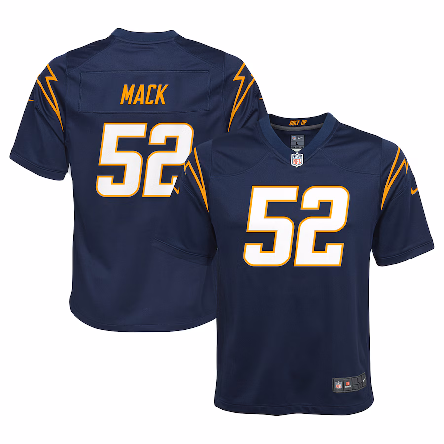Youth Los Angeles Chargers Khalil Mack Nike Navy Game Jersey - Jersey