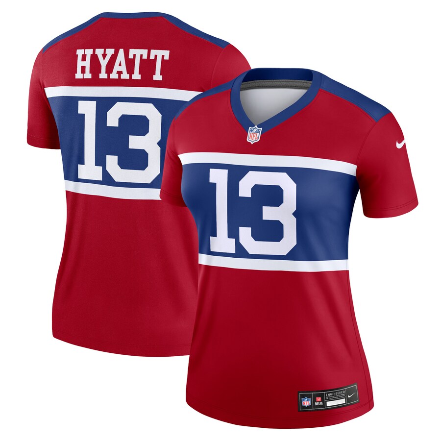 Women's New York Giants Jalin Hyatt Nike Century Red Alternate Legend Player Jersey - Jersey
