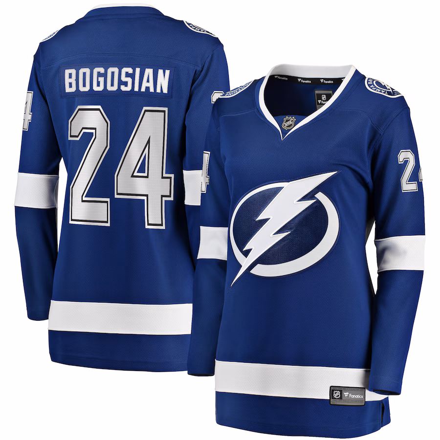 Women's Tampa Bay Lightning Zach Bogosian Fanatics Blue Home Breakaway Player Jersey - Jersey