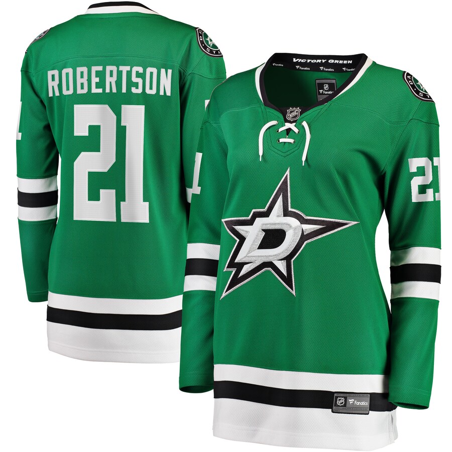 Women's Dallas Stars Jason Robertson Fanatics Branded Kelly Green 2017/18 Home Breakaway Jersey - Jersey