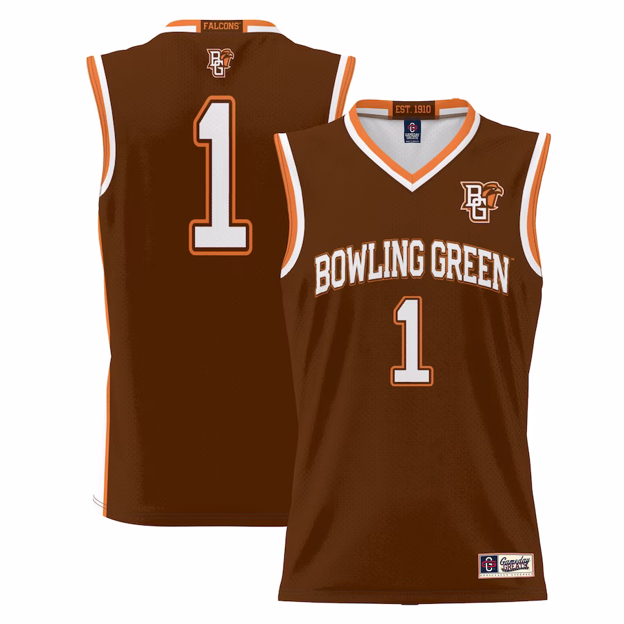 #1  Bowling Green St. Falcons GameDay Greats  Lightweight Basketball Jersey - Brown - Jersey