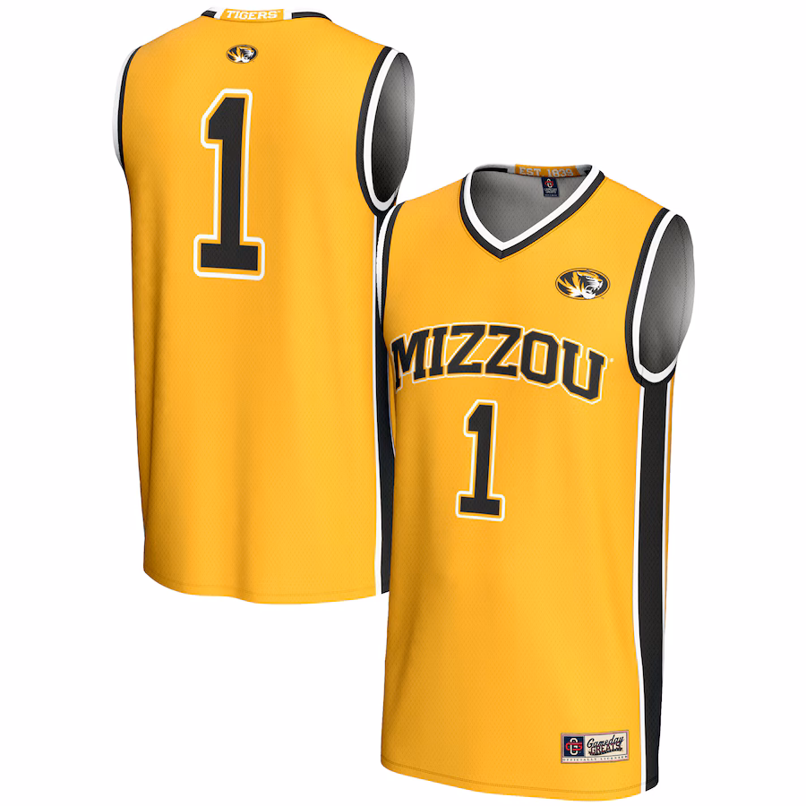 Youth GameDay Greats #1 Gold Missouri Tigers Lightweight Basketball Jersey - Jersey