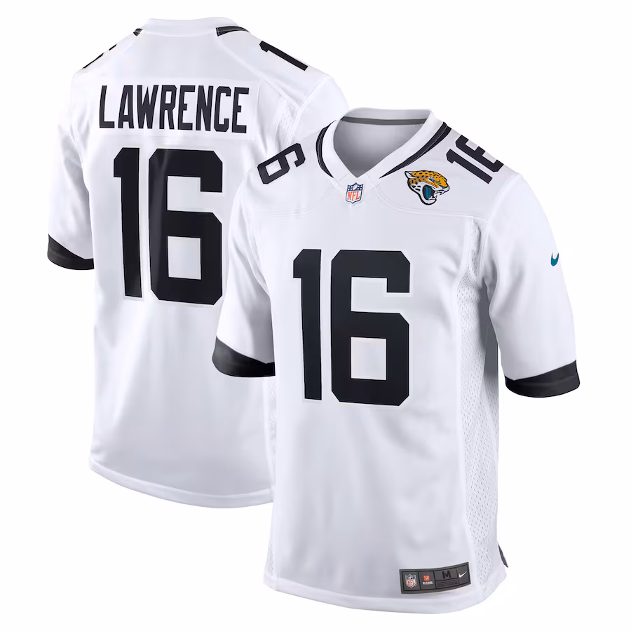 Men's Jacksonville Jaguars Trevor Lawrence Nike White Game Jersey - Jersey