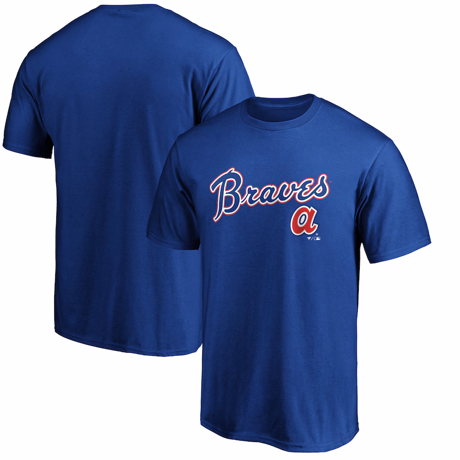 Men's Atlanta Braves Royal Cooperstown Collection Wahconah T-Shirt - Jersey