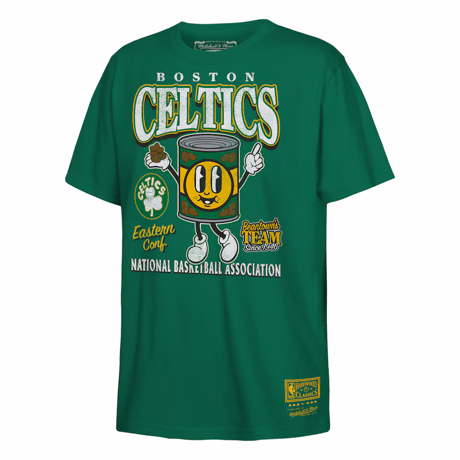 Youth Boston Celtics  Mitchell & Ness Kelly Green Concession Food Character T-Shirt - Jersey