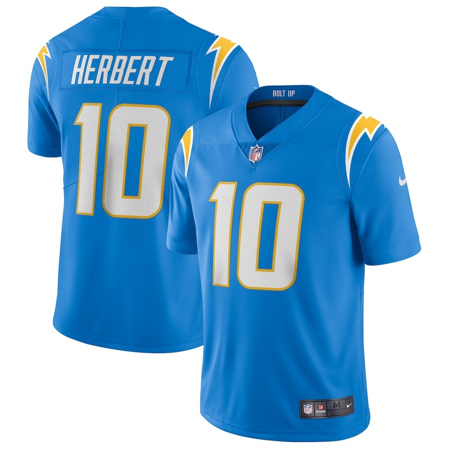 Men's Los Angeles Chargers Justin Herbert Nike Powder Blue Vapor Limited Jersey - Jersey