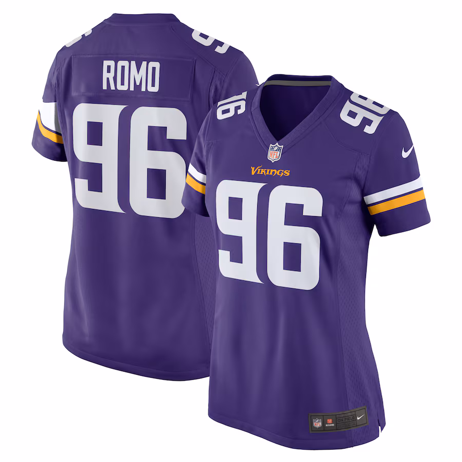 Women's Minnesota Vikings John Parker Romo Nike  Purple Game Jersey - Jersey