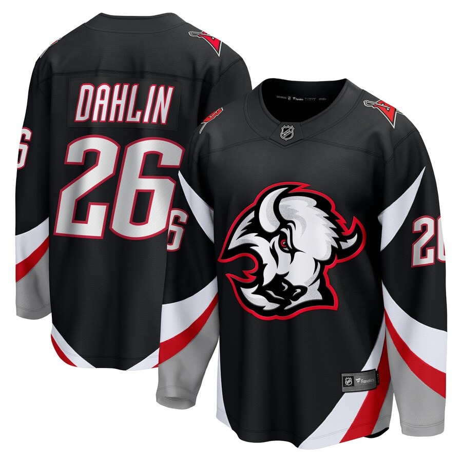 Men's Buffalo Sabres Rasmus Dahlin Fanatics Branded Black Alternate Premier Breakaway Player Jersey - Jersey