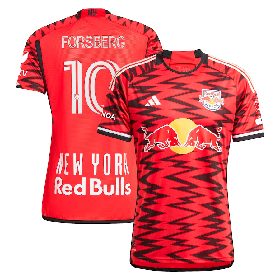 Men's New York Red Bulls Emil Forsberg adidas Red 2024 Legacy Authentic Player Jersey - Jersey