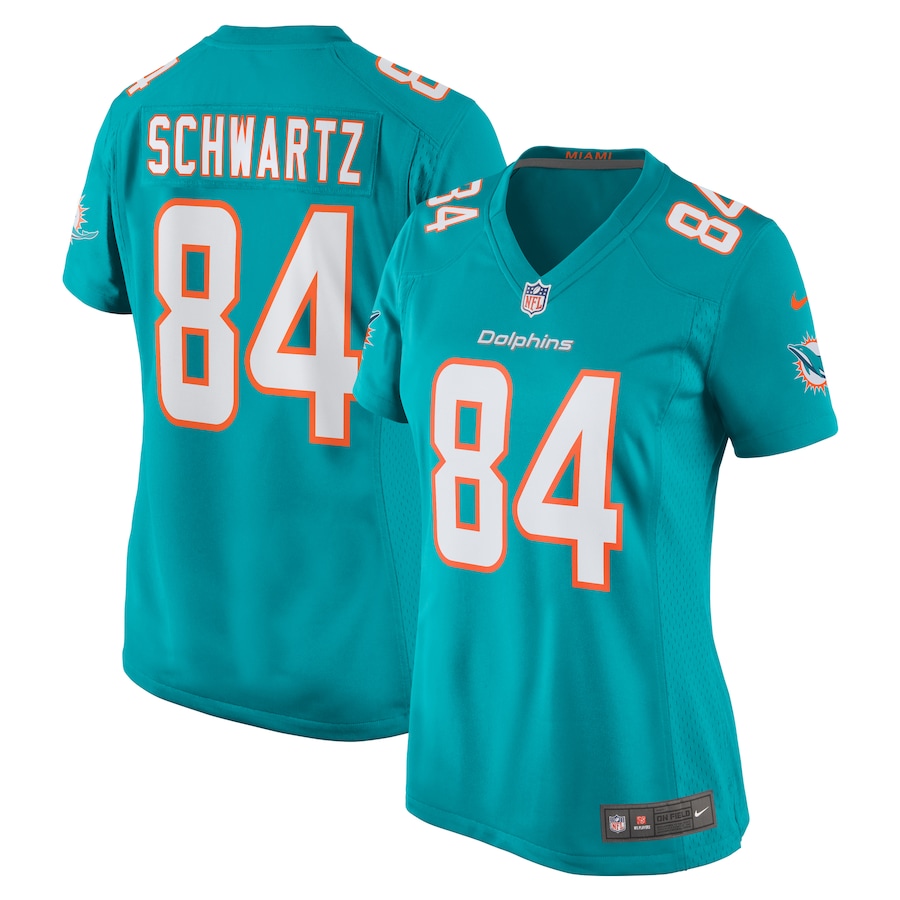 Women's Miami Dolphins Anthony Schwartz Nike  Aqua Team Game Jersey - Jersey