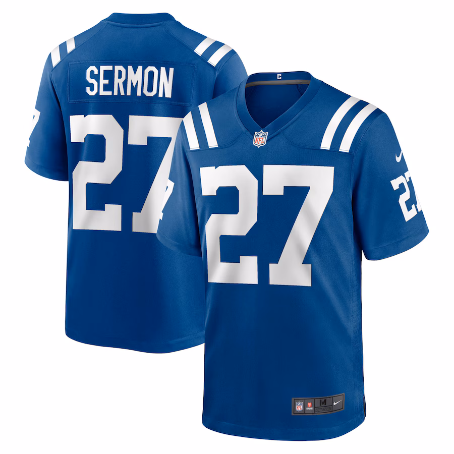 Men's Indianapolis Colts Trey Sermon Nike Royal Game Jersey - Jersey