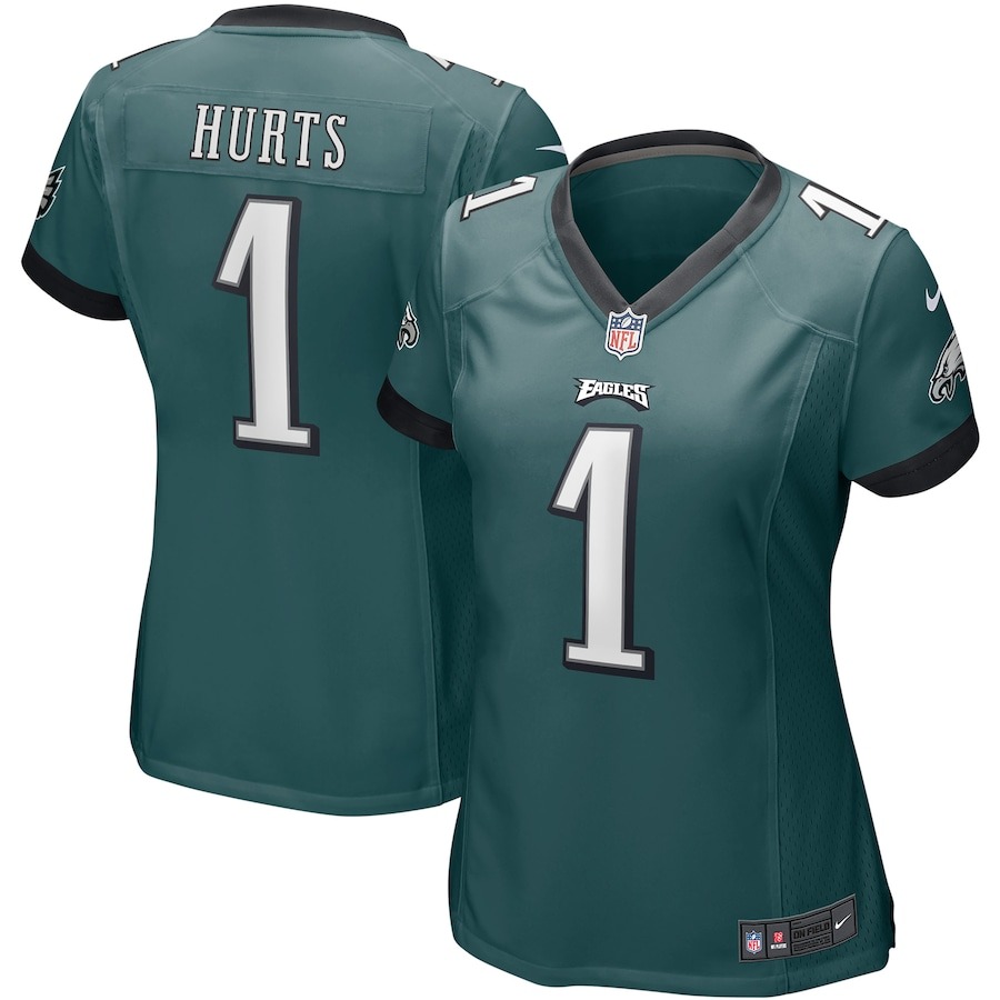 Women's Philadelphia Eagles Jalen Hurts Nike Midnight Green Team Game Jersey - Jersey