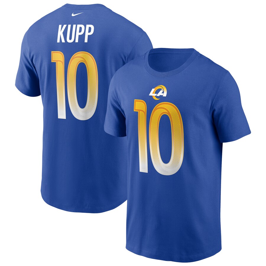 Men's Los Angeles Rams Cooper Kupp Nike Royal Name & Number T-Shirt - Jersey