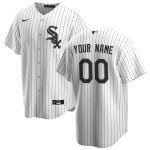 Men's Chicago White Sox Nike White Home Replica Custom Jersey - Jersey