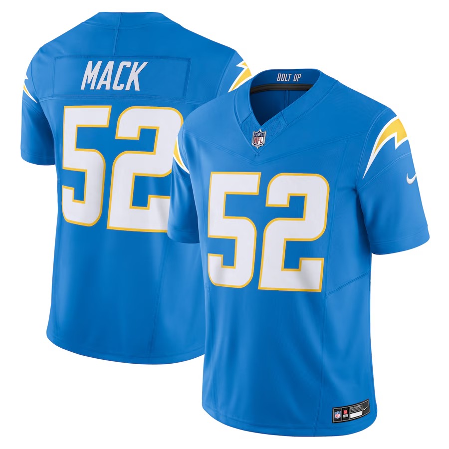 Men's Los Angeles Chargers Khalil Mack Nike Powder Blue Vapor F.U.S.E. Limited Jersey - Jersey