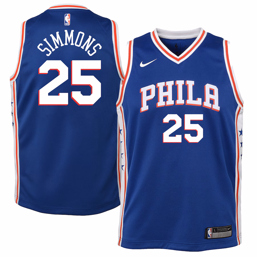 Youth Philadelphia 76ers Ben Simmons Nike Royal Swingman Jersey - Icon Edition - Jersey