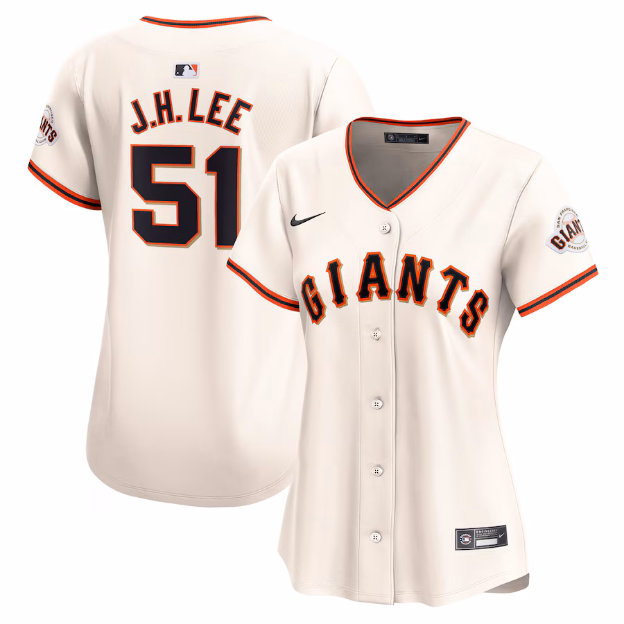 Women's San Francisco Giants Jung Hoo Lee Nike Cream Home Limited Player Jersey - Jersey