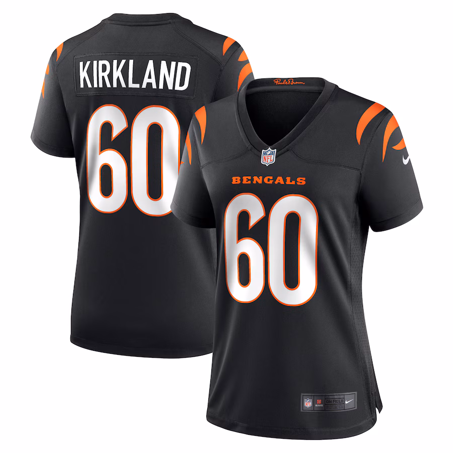 Women's Cincinnati Bengals Jaxson Kirkland Nike  Black Team Game Jersey - Jersey